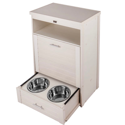 New Age Pet BREA Pantry Pet Diner, 48-oz Stainless Steel Dog Bowl(s) with Stand (2 Bowls)
