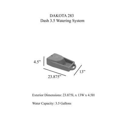 Dakota 283 Dash 3.5 Watering System Portable Dog Water Bowl 