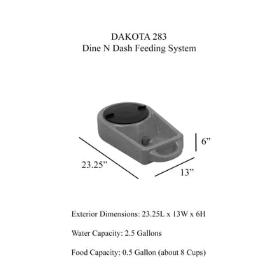 Dakota 283 Dine N Dash Feeding System - Bowls & Feeders