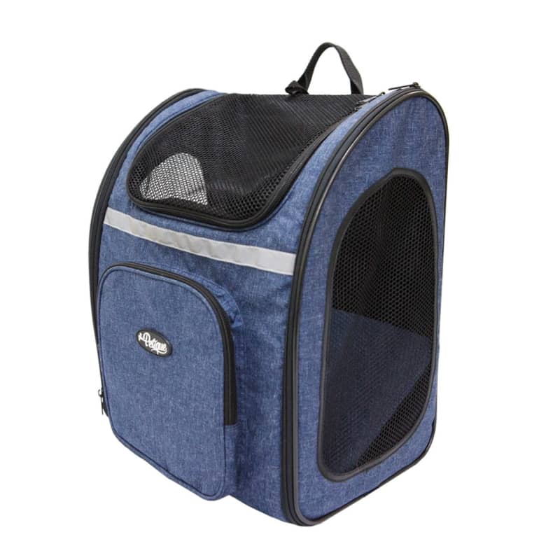 Petique The Backpacker Pet Carrier - Denim - Pet Carrier